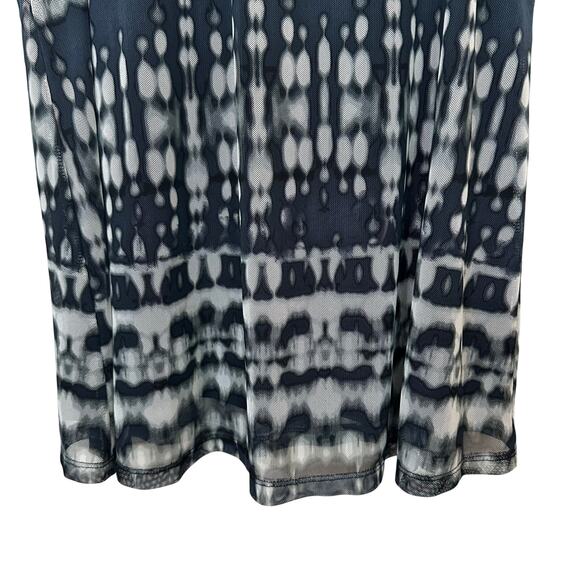 Sunday in Brooklyn Sleeveless Blouse Top Small Black Blue Gray Mesh Lined Gothic - Picture 5 of 9